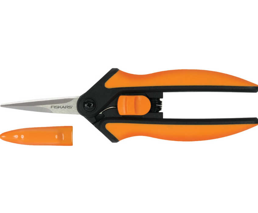 Fiskars Softouch Micro Tip Pruning Snip, Orange