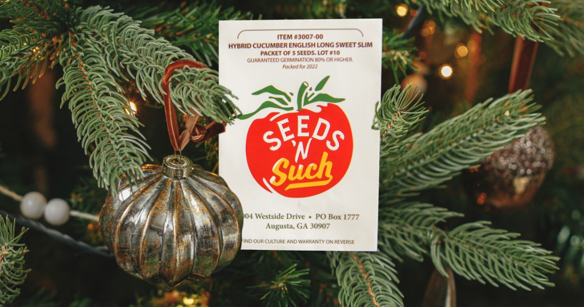 Seed packets make the perfect stocking stuffers!