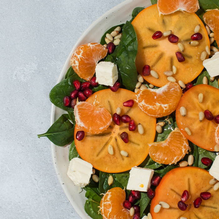 Recipe of the Month: Winter Citrus, Persimmon and Spinach Salad