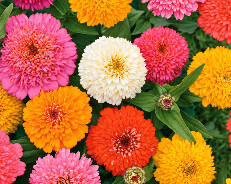 Candy Mix Zinnia Seeds