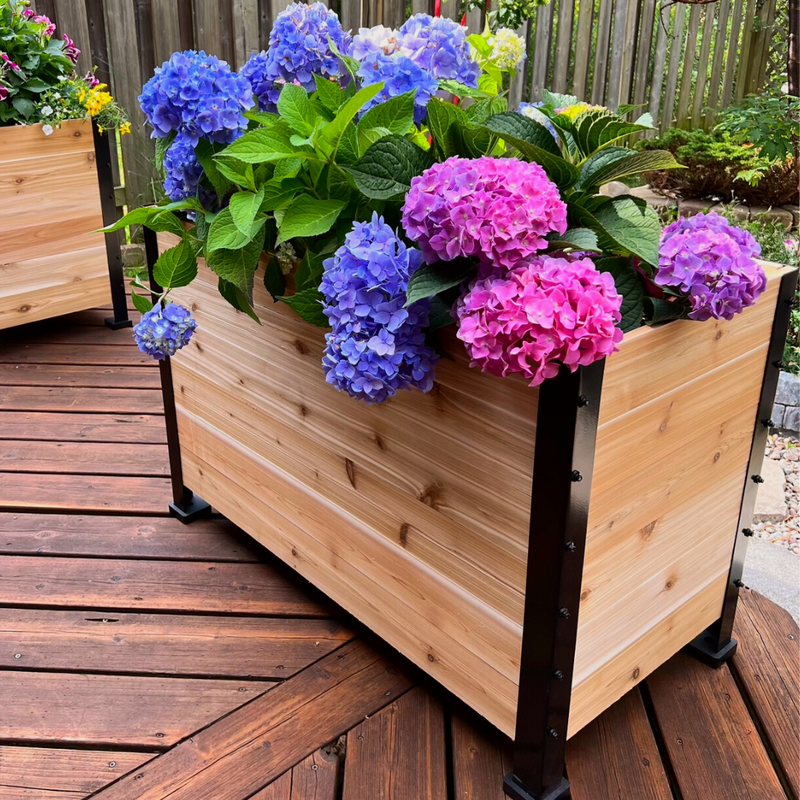 tall wood box planters 18" x 36" Planter Box