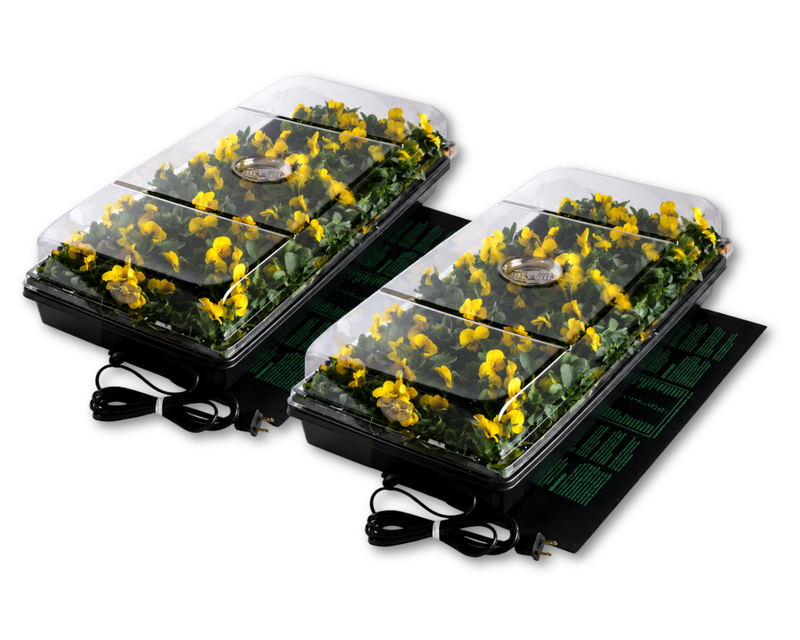 Two-Tray Germination Station with Heat Mat