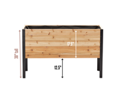 18" x 48" Cedar Raised Garden Bed – 30" Tall