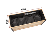 18" x 48" Planter Box – 24" Tall