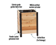 18″ x 18″ Cedar Planter Box – 24" Tall
