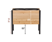 18" x 36" Cedar Raised Garden Bed – 30" Tall