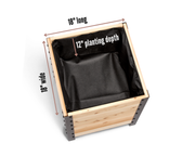 18″ x 18″ Cedar Planter Box – 24" Tall