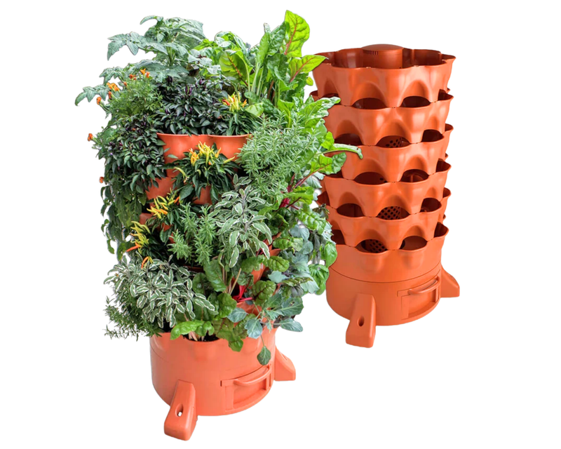 Garden Tower 2™, 50-Plant Composting Vertical Garden Planter