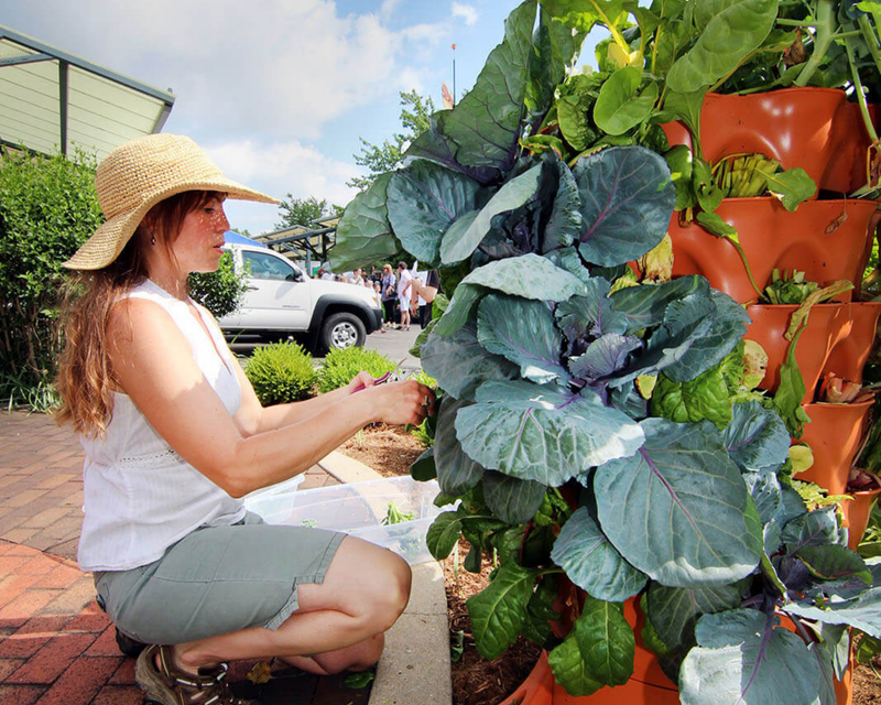 Garden Tower 2™, 50-Plant Composting Vertical Garden Planter
