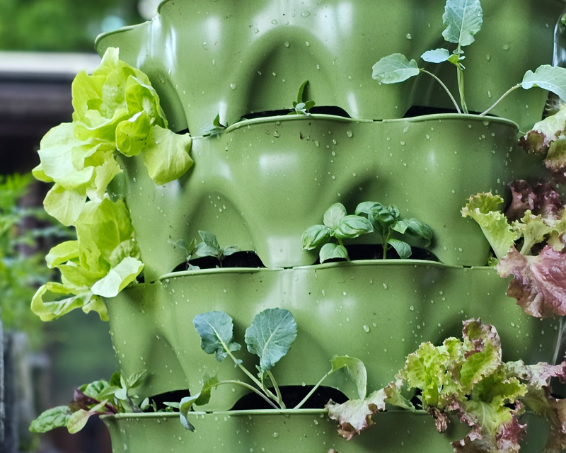 Garden Tower 2™, 50-Plant Composting Vertical Garden Planter