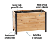 18" x 36" Cedar Planter Box – 24" Tall