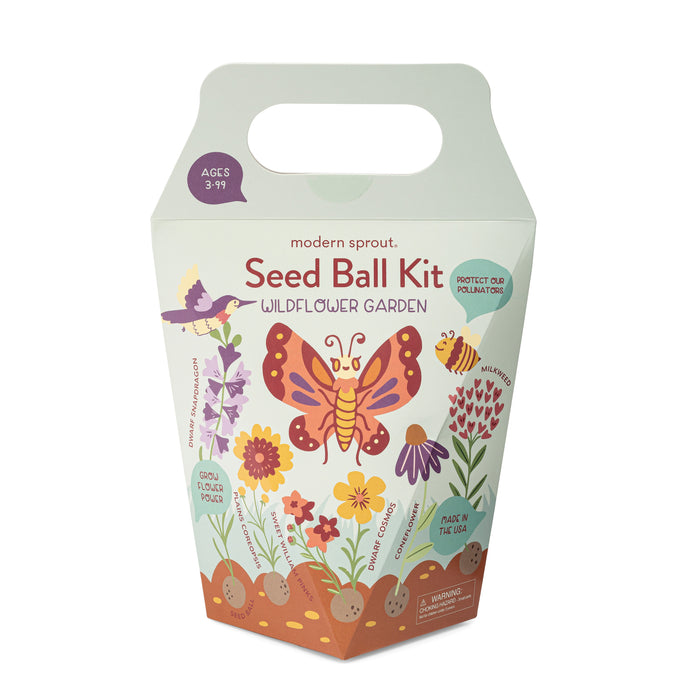 Modern Sprout DIY Seed Ball Kit, Wildflower Garden