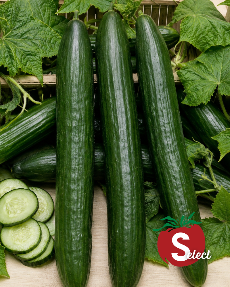 English Sweet Long Slim Hybrid Cucumber Seeds