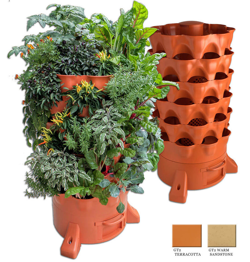 vertical garden plants seeds Garden Tower 2™, 50-Plant Composting Vertical Garden Planter (Dropship)