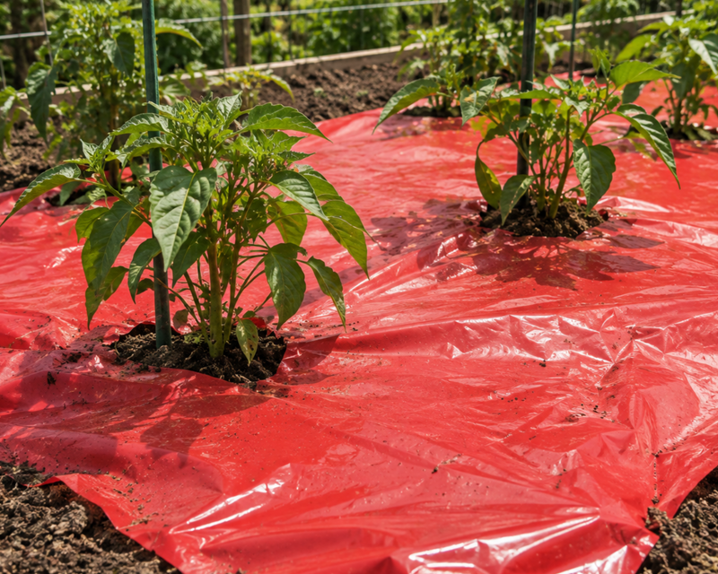 Red Mulch Film