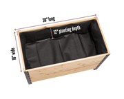 18" x 36" Cedar Planter Box – 24" Tall