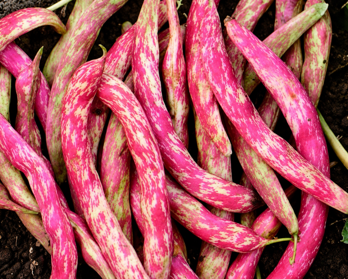 Vermont Cranberry Heirloom Bush Bean Seeds